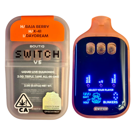 BOUTIQ SWITCH V4 "LIME Z" x "KIWI" 2G DUAL TANK DISPOSABLE